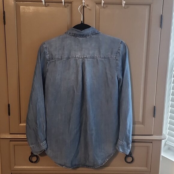 Workshop Republic Pullover Tencil Denim shirt size XS - Picture 2 of 4